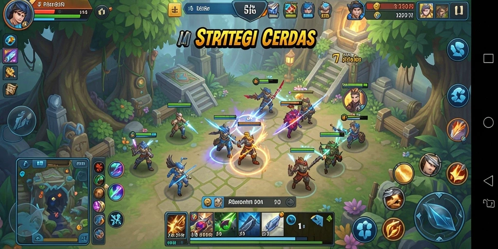 Tampilan gameplay strategis yang mendebarkan di 5ZK.