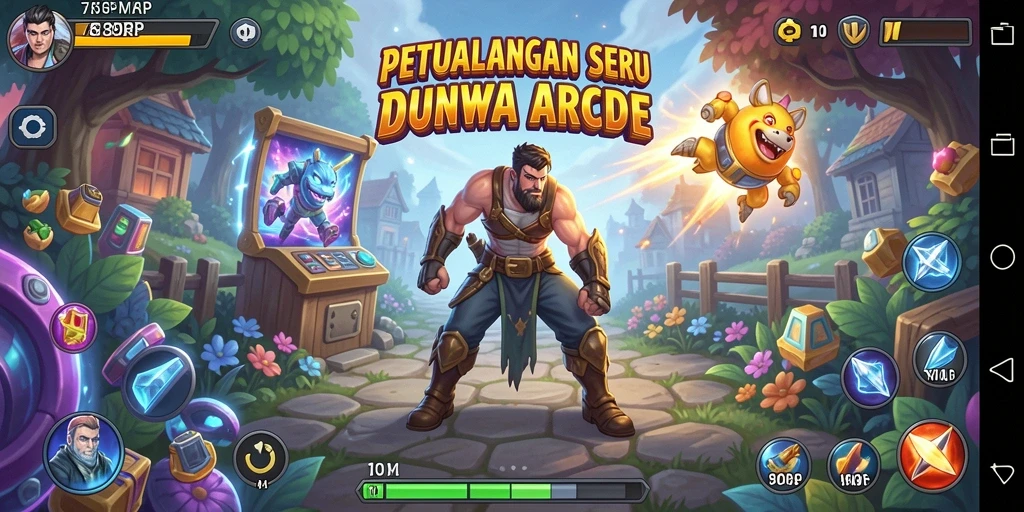 Tampilan gameplay 789RP yang penuh aksi dan warna.