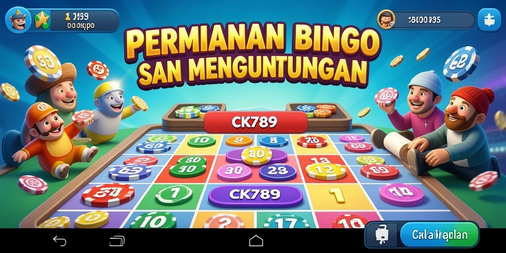 Tampilan gameplay Bingo di CK789 yang menarik dan mengasyikkan.