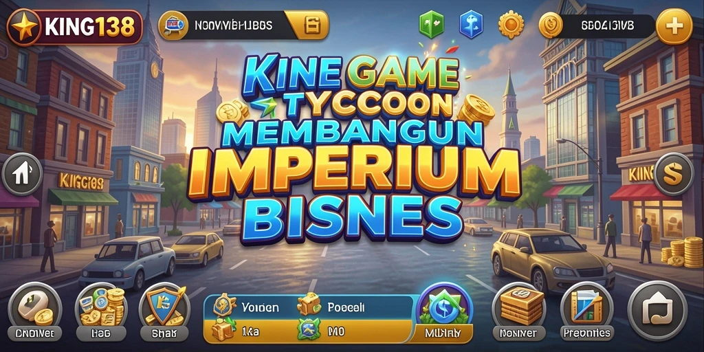 Tampilan gameplay KING138 yang penuh strategi dan pengelolaan bisnis.