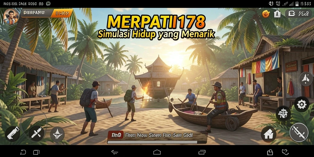 Tampilan gameplay yang realistis dan menarik dari MERPATI178.
