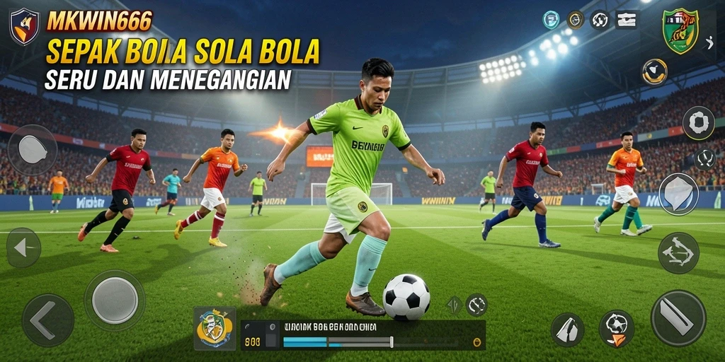 Gameplay MKWIN666 yang menegangkan dan seru di lapangan sepak bola.