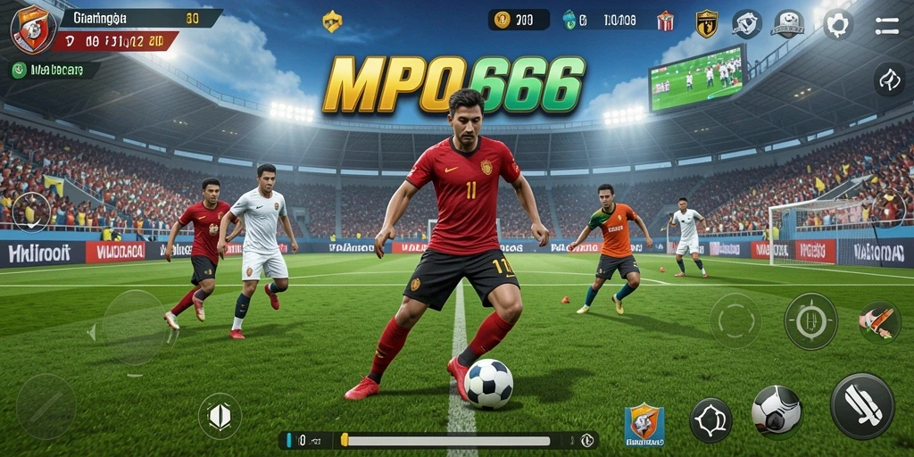 Tampilan gameplay MPO666 yang menampilkan pertandingan olahraga seru.